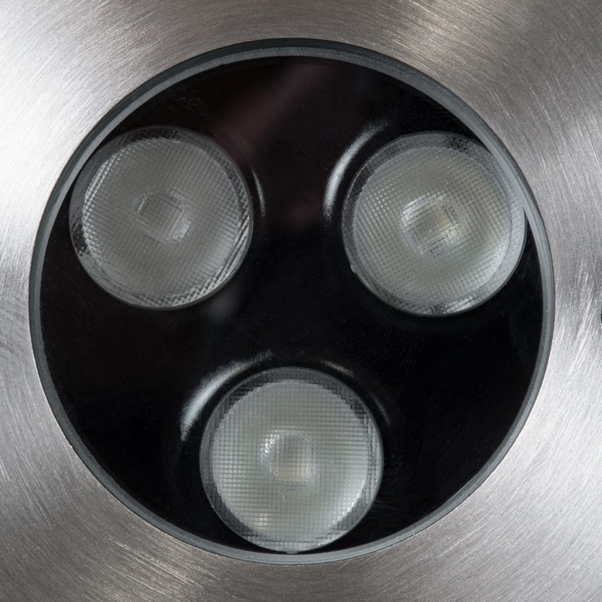 UNDERWATER-JULIA  Υποβρύχιο Χωνευτό Φωτιστικό Σποτ Ειδικό για Σιντριβάνια LED 3W 255lm 15° DC 24V Αδιάβροχο IP68 Φ10 x Υ7.5cm RGBW DMX512 - Ανοξείδωτο Ατσάλι