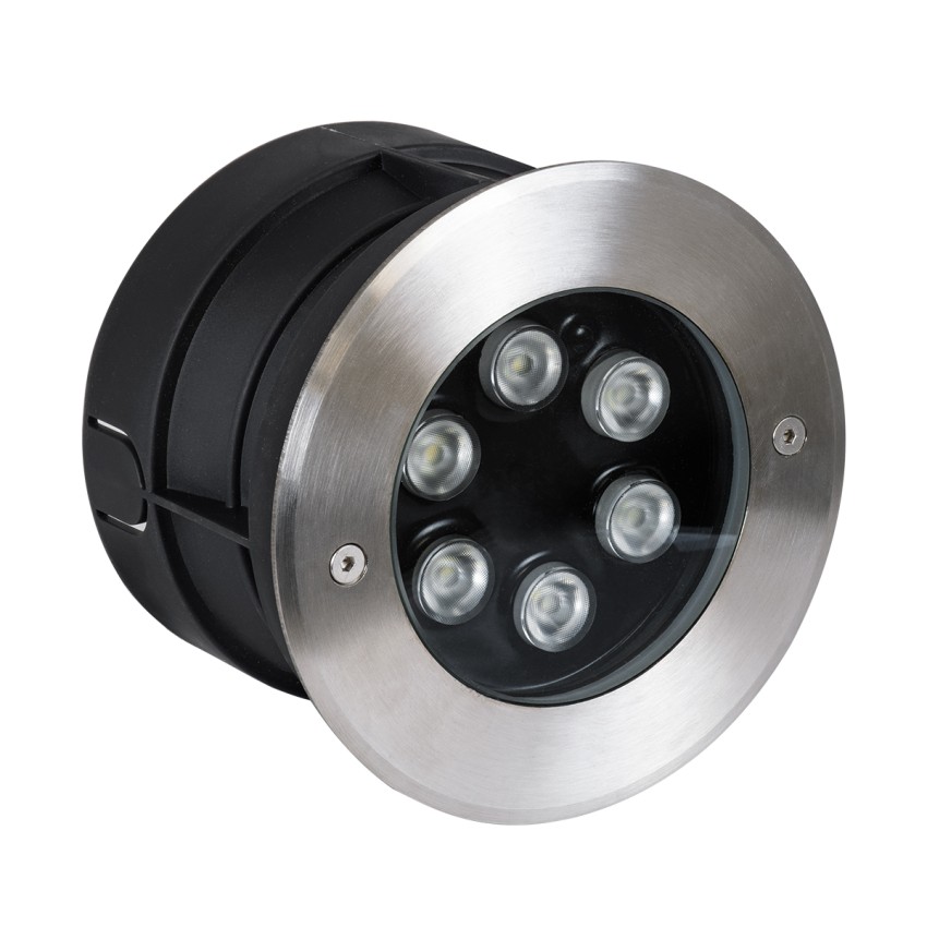 UNDERWATER-JULIA  Υποβρύχιο Χωνευτό Φωτιστικό Σποτ Ειδικό για Σιντριβάνια LED 6W 510lm 15° DC 24V Αδιάβροχο IP68 Φ15 x Υ10.2cm RGBW DMX512 - Ανοξείδωτο Ατσάλι