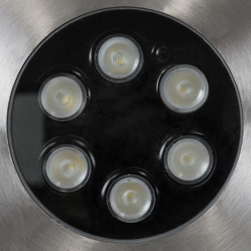 UNDERWATER-JULIA  Υποβρύχιο Χωνευτό Φωτιστικό Σποτ Ειδικό για Σιντριβάνια LED 6W 510lm 15° DC 24V Αδιάβροχο IP68 Φ15 x Υ10.2cm RGBW DMX512 - Ανοξείδωτο Ατσάλι