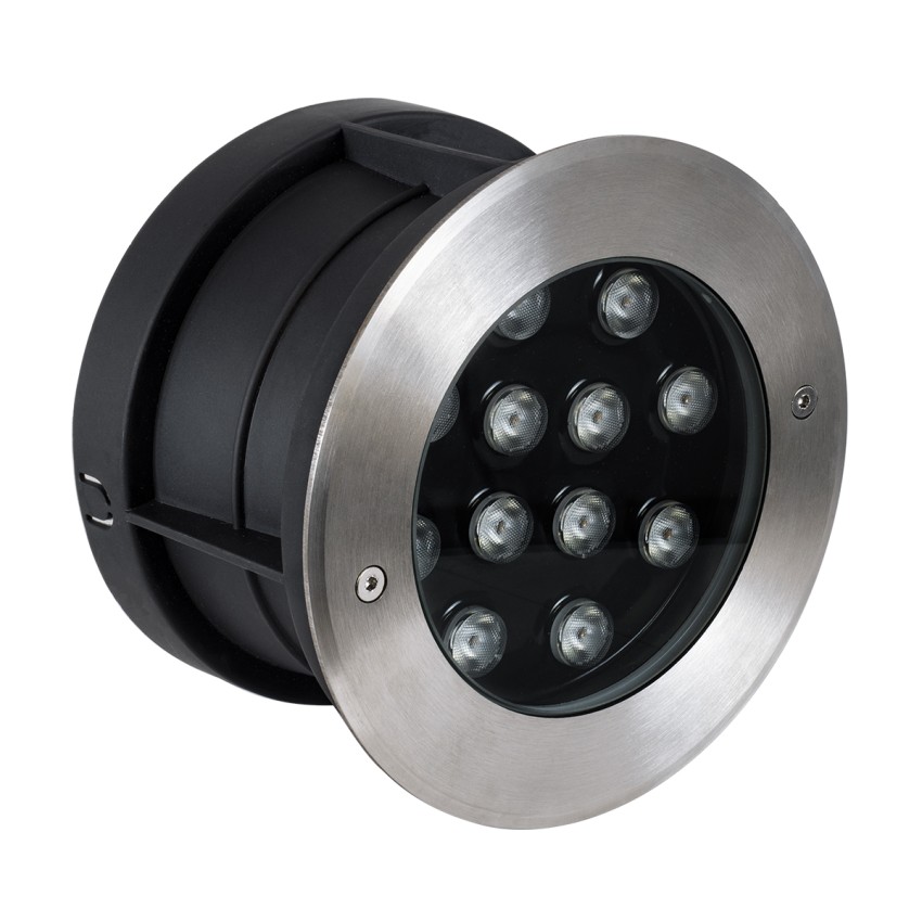 UNDERWATER-JULIA  Υποβρύχιο Χωνευτό Φωτιστικό Σποτ Ειδικό για Σιντριβάνια LED 12W 1140lm 15° DC 24V Αδιάβροχο IP68 Φ18 x Υ11.2cm Φυσικό Λευκό 4500K - Ανοξείδωτο Ατσάλι