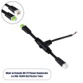 Ταχυσύνδεσμος Τροφοδοσίας T για Wall Washer Tuber - 2 Καλώδια +/- σε Power Connector 5 PIN Male & Power Connector 5 PIN Female για Πολύχρωμα RGB+RGBW Tuber