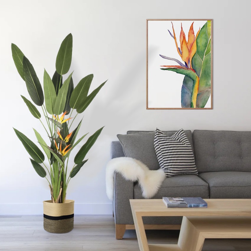Τεχνητός Κήπος STRELITZIA REGINAE  Τεχνητό Διακοσμητικό Φυτό Στρελίτσια - Πουλί του Παραδείσου Υ180cm