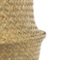 Τεχνητός Κήπος IBIZA  Διακοσμητικό Ψάθινο Καλάθι - Κασπώ Γλάστρα -   Μπεζ Π33cm x Υ40cm