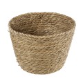 Τεχνητός Κήπος SIFNOS  Διακοσμητικό Πλεκτό Καλάθι - Κασπώ Γλάστρα -  Μπεζ Φ22cm x Υ15cm