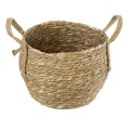 Τεχνητός Κήπος PAROS  Διακοσμητικό Πλεκτό Καλάθι - Κασπώ Γλάστρα -  Μπεζ Φ24cm x Υ19cm