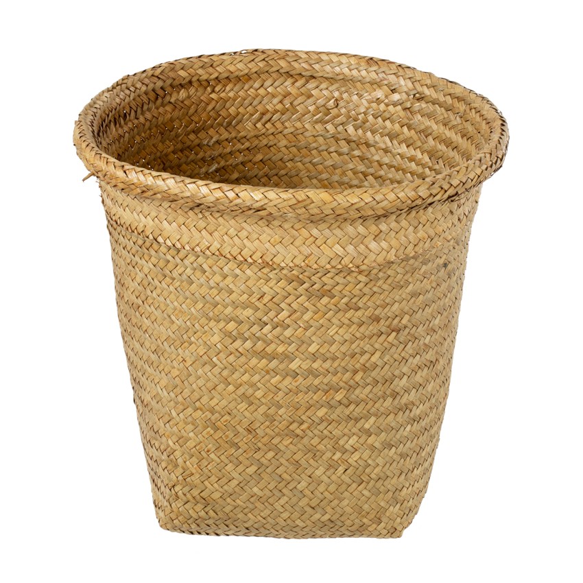 Τεχνητός Κήπος CECILIA  Διακοσμητικό Ψάθινο Καλάθι - Κασπώ Γλάστρα -  Μπεζ Φ30cm x Υ30cm