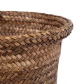 Τεχνητός Κήπος SKIATHOS  Διακοσμητικό Ψάθινο Καλάθι - Κασπώ Γλάστρα -  Καφέ Φ24cm x Υ24cm