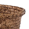 Τεχνητός Κήπος SKIATHOS  Διακοσμητικό Ψάθινο Καλάθι - Κασπώ Γλάστρα -  Καφέ Φ26cm x Υ26cm
