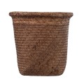 Τεχνητός Κήπος SKIATHOS  Διακοσμητικό Ψάθινο Καλάθι - Κασπώ Γλάστρα -  Καφέ Φ30cm x Υ30cm