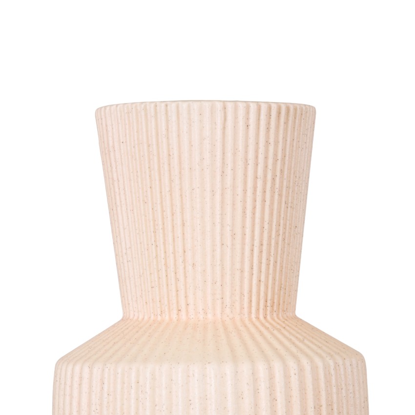 Τεχνητός Κήπος CAPRI  Πήλινο Κεραμικό Κασπώ Γλάστρα -  Απαλό Μπεζ Φ9.5cm x Υ25cm