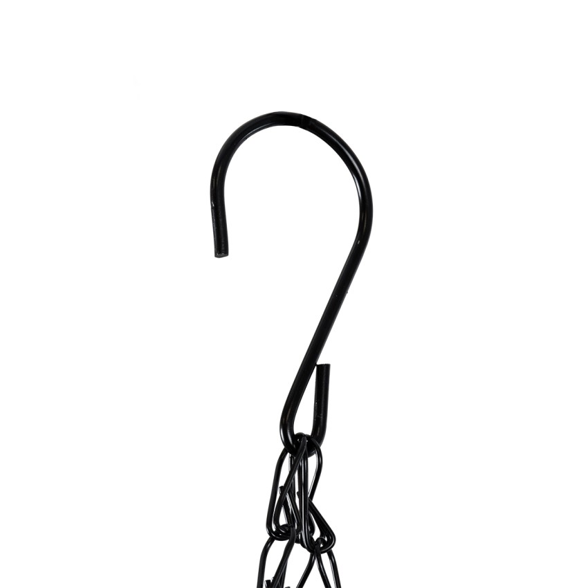 Τεχνητός Κήπος SALAMINA  Κρεμαστό Κασπώ Γλάστρα -  από Φλοιό Καρύδας Καφέ Φ30cm x Υ15cm