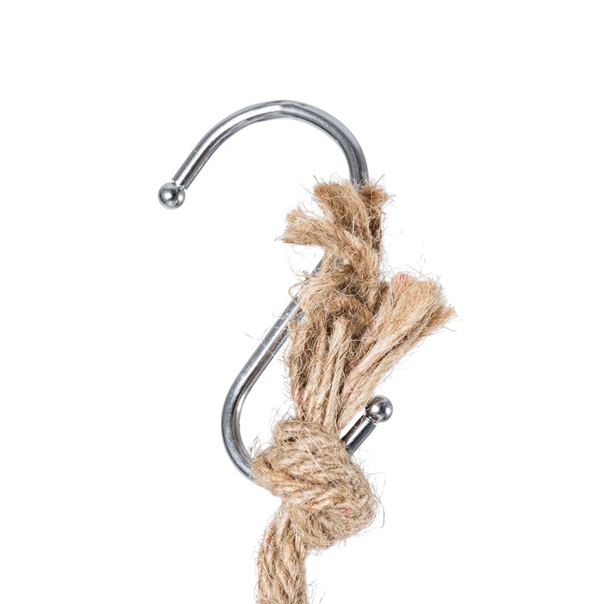 Τεχνητός Κήπος SCORPIOS  Κρεμαστό Πήλινο Κεραμικό Κασπώ Γλάστρα -  Γκρι Φ8.5cm x Υ36cm