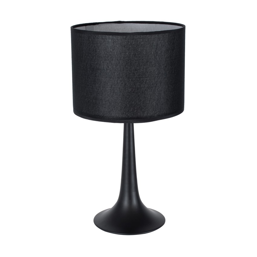 AMBROSIA BLACK Μοντέρνο Επιτραπέζιο Φωτιστικό Πορτατίφ Μονόφωτο Μεταλλικό με Μαύρο Καπέλο Φ25 x Υ46cm AMBROSIA BLACK Μοντέρνο Επιτραπέζιο Φωτιστικό Πορτατίφ Μονόφωτο Μεταλλικό με Μαύρο Καπέλο Φ25 x Υ46cm