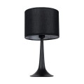 AMBROSIA BLACK Μοντέρνο Επιτραπέζιο Φωτιστικό Πορτατίφ Μονόφωτο Μεταλλικό με Μαύρο Καπέλο Φ25 x Υ46cm AMBROSIA BLACK Μοντέρνο Επιτραπέζιο Φωτιστικό Πορτατίφ Μονόφωτο Μεταλλικό με Μαύρο Καπέλο Φ25 x Υ46cm