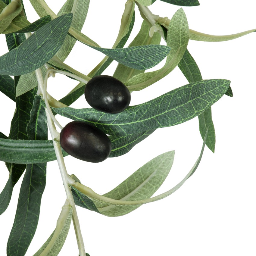 Τεχνητός Κήπος OLIVE TREE BRANCH  Τεχνητό Διακοσμητικό Κλαδί Ελιάς Π30 x Υ95cm