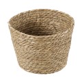 Τεχνητός Κήπος PATMOS  Διακοσμητικό Πλεκτό Καλάθι - Κασπώ Γλάστρα -  Μπεζ Φ25cm x Υ19cm
