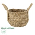 Τεχνητός Κήπος PAROS  Διακοσμητικό Πλεκτό Καλάθι - Κασπώ Γλάστρα -  Μπεζ Φ19cm x Υ15cm