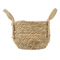Τεχνητός Κήπος PAROS  Διακοσμητικό Πλεκτό Καλάθι - Κασπώ Γλάστρα -  Μπεζ Φ19cm x Υ15cm