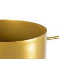 Τεχνητός Κήπος TILOS  Κρεμαστό Μεταλλικό Κασπώ Γλάστρα -  Χρυσό Φ35cm x Υ15cm