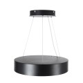 GLOBOSTAR® BURTON 61200-S Μοντέρνο Φωτιστικό Οροφής LED 67W 7370lm 120° AC 220-240V IP20 Ρυθμιζόμενο Λευκό CCT με Χειριστήριο από 2700K έως 6000K Dimmable - Lumileds SMD Chip - Μαύρο Ματ - Μ40 x Π40 x Υ8cm