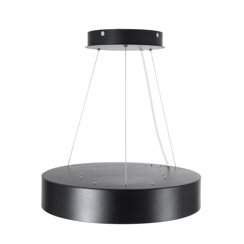 GLOBOSTAR® BURTON 61200-S Μοντέρνο Φωτιστικό Οροφής LED 67W 7370lm 120° AC 220-240V IP20 Ρυθμιζόμενο Λευκό CCT με Χειριστήριο από 2700K έως 6000K Dimmable - Lumileds SMD Chip - Μαύρο Ματ - Μ40 x Π40 x Υ8cm