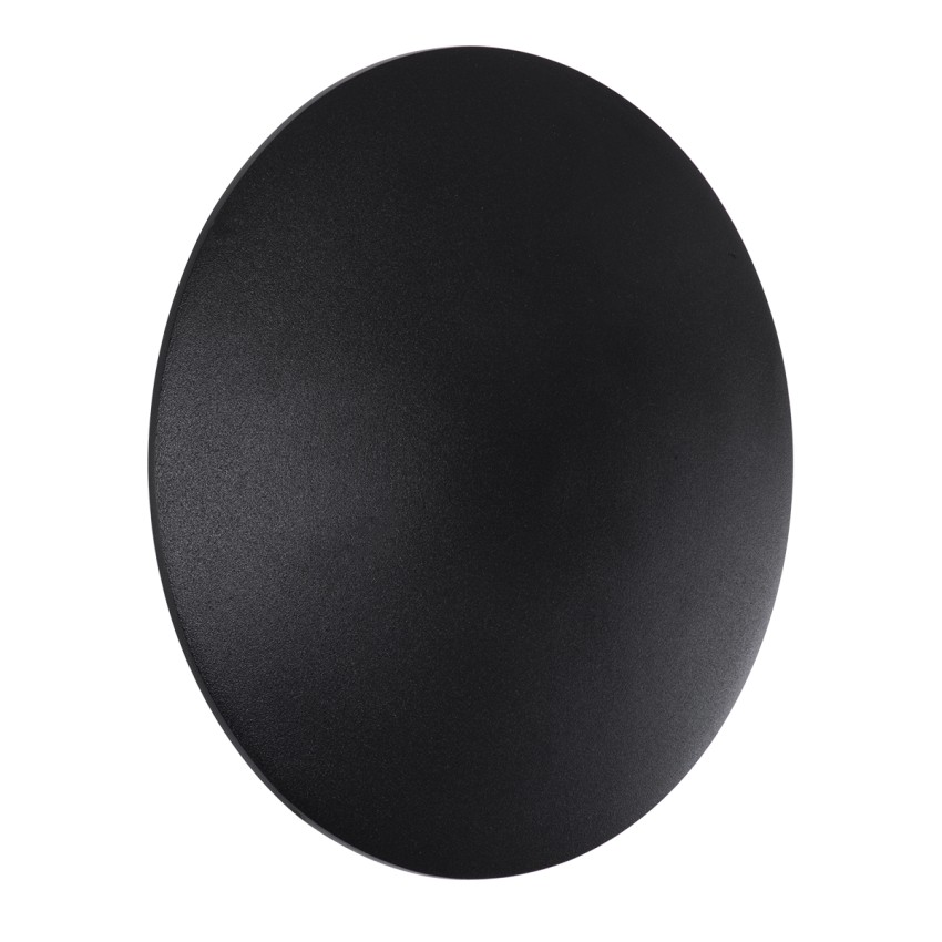 HELIO-R  Φωτιστικό Τοίχου - Απλίκα Αρχιτεκτονικού Φωτισμού Εσωτερικού/Εξωτερικού Χώρου LED 10W 1200lm 120° x 360° AC 220-240V Αδιάβροχο IP65 Φ21 x Π5cm - Φυσικό Λευκό 4500K - Μαύρο - Στρόγγυλο - Bridgelux Chip