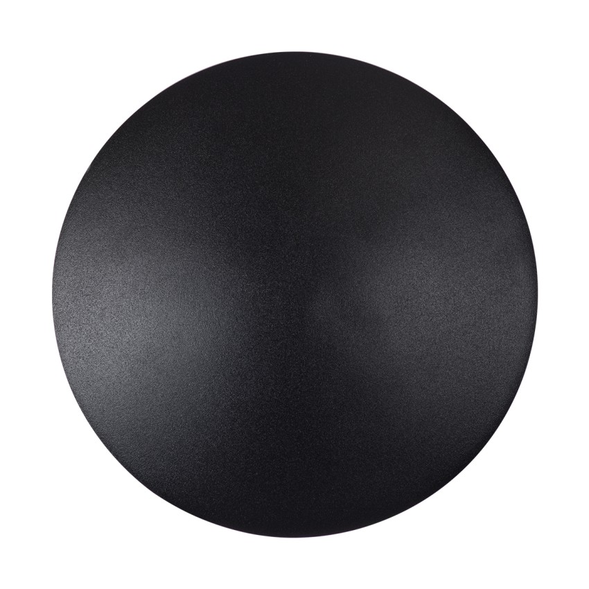 HELIO-R  Φωτιστικό Τοίχου - Απλίκα Αρχιτεκτονικού Φωτισμού Εσωτερικού/Εξωτερικού Χώρου LED 10W 1200lm 120° x 360° AC 220-240V Αδιάβροχο IP65 Φ21 x Π5cm - Φυσικό Λευκό 4500K - Μαύρο - Στρόγγυλο - Bridgelux Chip