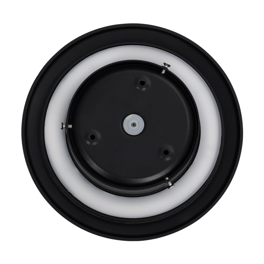 HELIO-R  Φωτιστικό Τοίχου - Απλίκα Αρχιτεκτονικού Φωτισμού Εσωτερικού/Εξωτερικού Χώρου LED 10W 1200lm 120° x 360° AC 220-240V Αδιάβροχο IP65 Φ21 x Π5cm - Φυσικό Λευκό 4500K - Μαύρο - Στρόγγυλο - Bridgelux Chip