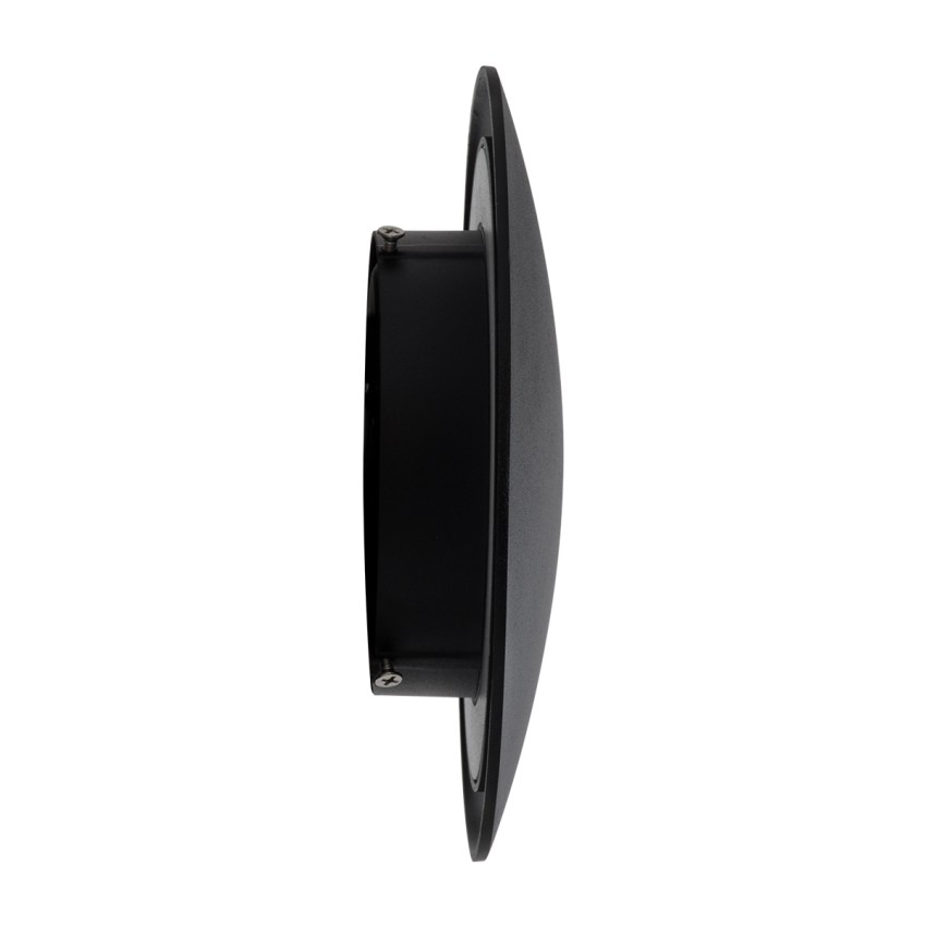 HELIO-R  Φωτιστικό Τοίχου - Απλίκα Αρχιτεκτονικού Φωτισμού Εσωτερικού/Εξωτερικού Χώρου LED 10W 1200lm 120° x 360° AC 220-240V Αδιάβροχο IP65 Φ21 x Π5cm - Φυσικό Λευκό 4500K - Μαύρο - Στρόγγυλο - Bridgelux Chip