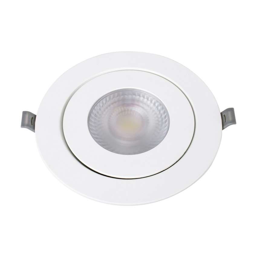 LEXIS JOINT  Χωνευτό LED Κινούμενο Spot Downlight 12W 1200lm 45° AC 220-240V IP44 Φ15.8cm x Υ4.1cm - Στρόγγυλο - Λευκό - Φυσικό Λευκό 4500K - Bridgelux Chip - TÜV Certified Driver