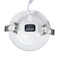 LEXIS JOINT  Χωνευτό LED Κινούμενο Spot Downlight 7W 680lm 45° AC 220-240V IP44 Φ12cm x Υ3.1cm - Στρόγγυλο - Λευκό - Φυσικό Λευκό 4500K - Bridgelux Chip - TÜV Certified Driver