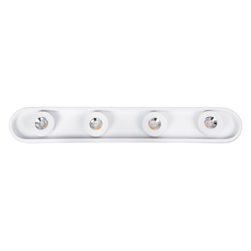 NESPO  Φωτιστικό Οροφής Linear Design LED CCT με Κινούμενα Σποτ LED Spot Downlight 48W 5376lm 360° & 45° AC 220-240V - Εναλλαγή Φωτισμού μέσω Διακόπτη On/Off All In One Ψυχρό 6000k+Φυσικό 4500k+Θερμό 2700k Μ80 x Π13 x Υ6.5cm - Λευκό