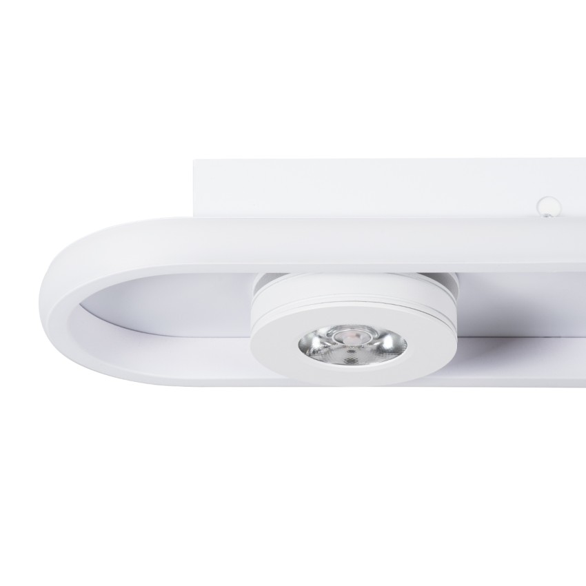 NESPO  Φωτιστικό Οροφής Linear Design LED CCT με Κινούμενα Σποτ LED Spot Downlight 48W 5376lm 360° & 45° AC 220-240V - Εναλλαγή Φωτισμού μέσω Διακόπτη On/Off All In One Ψυχρό 6000k+Φυσικό 4500k+Θερμό 2700k Μ80 x Π13 x Υ6.5cm - Λευκό
