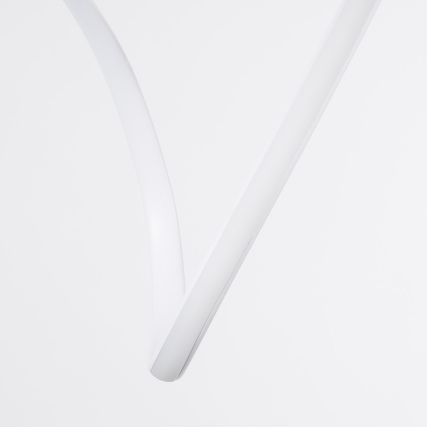 SPIRALE  Κρεμαστό Φωτιστικό Οροφής Design LED CCT 75W 8400lm 300° AC 220-240V - Εναλλαγή Φωτισμού μέσω Τηλεχειριστηρίου All In One Ψυχρό 6000k+Φυσικό 4500k+Θερμό 2700k Dimmable Μ72 x Π25 x Υ30cm - Λευκό