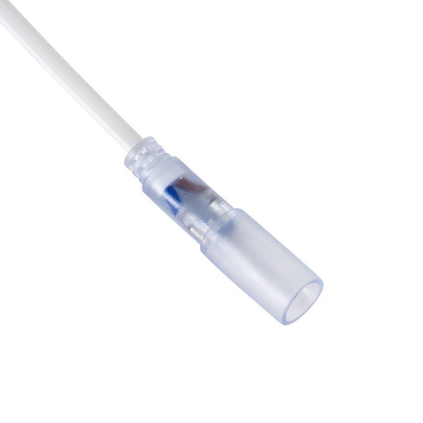 Καλώδιο Τροφοδοσίας Ατερμάτιστο για Μονόχρωμο Φωτοσωλήνα LED 360° Degree DC 230V 2 Pin Αδιάβροχο IP68