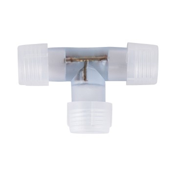 Σύνδεσμος T για Μονόχρωμο Φωτοσωλήνα LED 360° Degree DC 230V 2 Pin Αδιάβροχος IP68