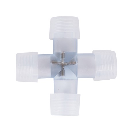 Σύνδεσμος Cross (+) για RGB Φωτοσωλήνα LED 360° Degree DC 230V 2 Pin Αδιάβροχος IP68