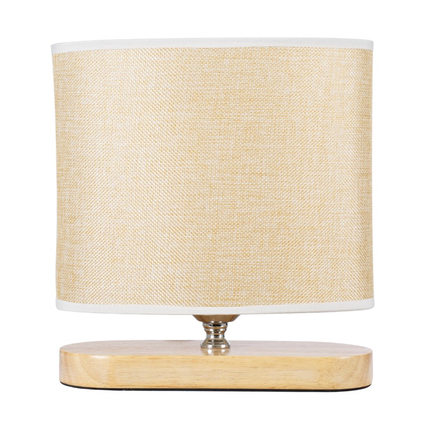 GLOBOSTAR® CHIARA  Boho Επιτραπέζιο Φωτιστικό Πορτατίφ με Ντουί 1 x E27 AC 220-240V IP20 - Μπεζ - Μ25 x Π12 x Υ26cm