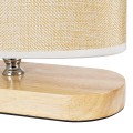 GLOBOSTAR® CHIARA  Boho Επιτραπέζιο Φωτιστικό Πορτατίφ με Ντουί 1 x E27 AC 220-240V IP20 - Μπεζ - Μ25 x Π12 x Υ26cm