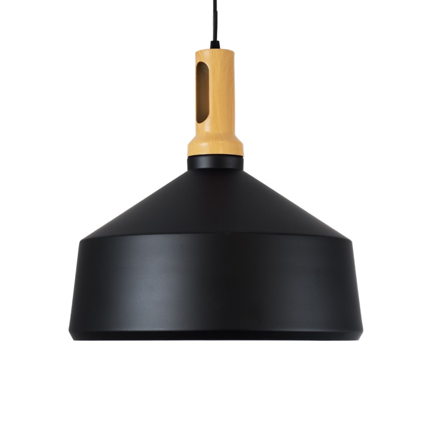 GLOBOSTAR® CALYPSO  Μοντέρνο Κρεμαστό Φωτιστικό Οροφής με Ντουί 1 x E27 AC 220-240V IP20 - Μαύρο & Μπρούτζινο - Μ36 x Π36 x Υ35cm