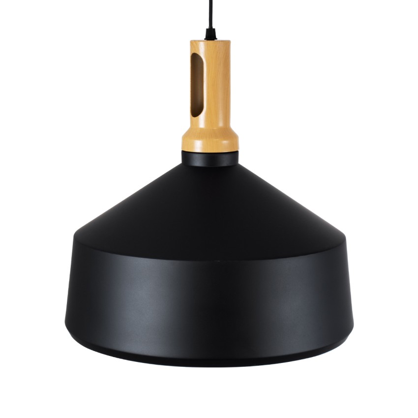 GLOBOSTAR® CALYPSO  Μοντέρνο Κρεμαστό Φωτιστικό Οροφής με Ντουί 1 x E27 AC 220-240V IP20 - Μαύρο & Μπρούτζινο - Μ36 x Π36 x Υ35cm