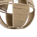 POLIA  Boho Κρεμαστό Φωτιστικό Πλέγμα Μονόφωτο 1 x E27 IP20 Μπεζ Σχοινί - Μ30 x Π30 x Y42cm