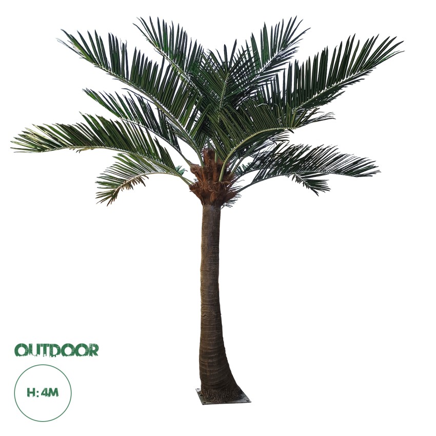Τεχνητός Κήπος COCONUT PALM TREE  Τεχνητό Διακοσμητικό Φοινικόδεντρο Κοκοφοίνικας Εξωτερικού Χώρου IP68 UV Certified Protection Υ400cm
