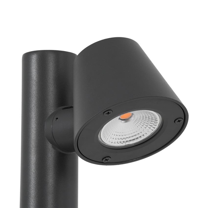 GARDENIA  Φωτιστικό Κήπου - Κολωνάκι Αρχιτεκτονικού Φωτισμού Εξωτερικού Χώρου LED 7W 700lm 60° AC220-240V Αδιάβροχο IP65 - Σώμα Αλουμινίου & Tempered Glass - Μ12 x Π18 x Υ90cm - Θερμό Λευκό 2700K - Γκρι Ανθρακί - Bridgelux Chip