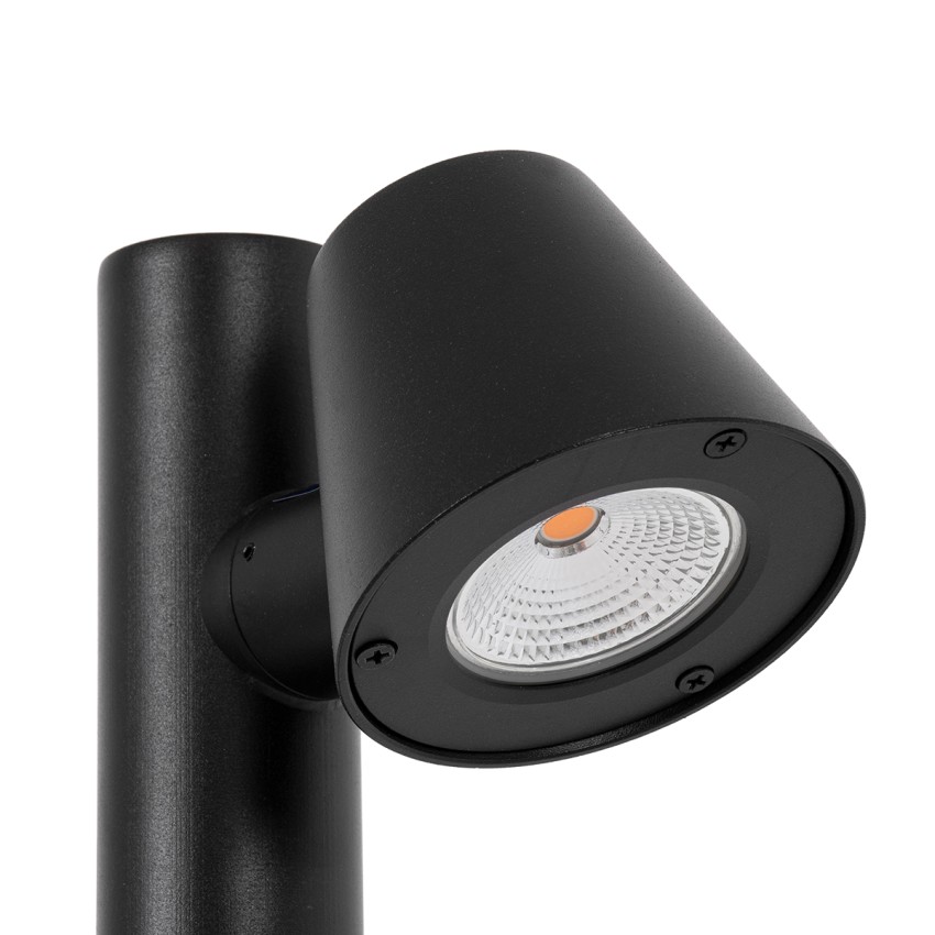 GARDENIA  Φωτιστικό Κήπου - Κολωνάκι Αρχιτεκτονικού Φωτισμού Εξωτερικού Χώρου LED 7W 700lm 60° AC220-240V Αδιάβροχο IP65 - Σώμα Αλουμινίου & Tempered Glass - Μ12 x Π18 x Υ90cm - Θερμό Λευκό 2700K - Μαύρο - Bridgelux Chip