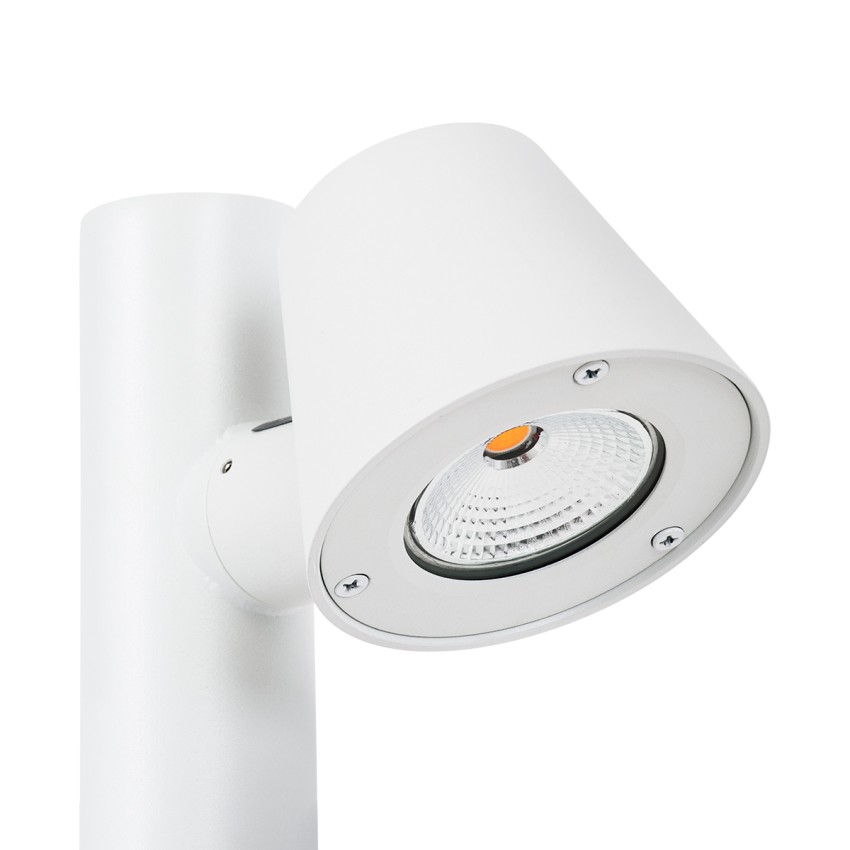 GARDENIA  Φωτιστικό Κήπου - Πάρκου - Πλατείας - Κολωνάκι Αρχιτεκτονικού Φωτισμού Εξωτερικού Χώρου LED 7W 700lm 60° AC220-240V Αδιάβροχο IP65 - Σώμα Αλουμινίου & Tempered Glass - Μ15 x Π18 x Υ180cm - Θερμό Λευκό 2700K - Λευκό - Bridgelux Chip