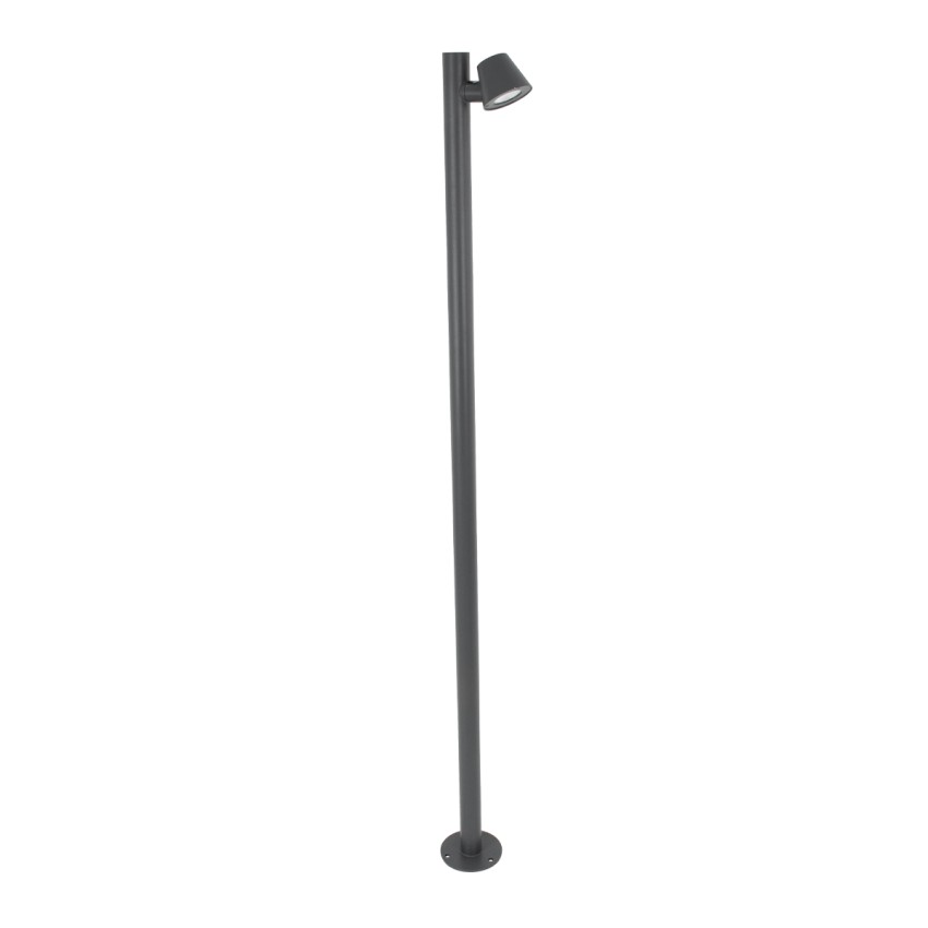 GARDENIA  Φωτιστικό Κήπου - Πάρκου - Πλατείας - Κολωνάκι Αρχιτεκτονικού Φωτισμού Εξωτερικού Χώρου LED 7W 700lm 60° AC220-240V Αδιάβροχο IP65 - Σώμα Αλουμινίου & Tempered Glass - Μ15 x Π18 x Υ180cm - Θερμό Λευκό 2700K - Γκρι Ανθρακί - Bridgelux Chip