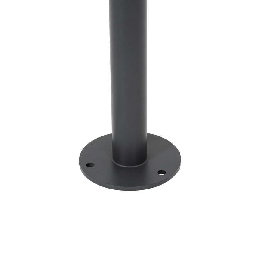 GARDENIA  Φωτιστικό Κήπου - Πάρκου - Πλατείας - Κολωνάκι Αρχιτεκτονικού Φωτισμού Εξωτερικού Χώρου LED 7W 700lm 60° AC220-240V Αδιάβροχο IP65 - Σώμα Αλουμινίου & Tempered Glass - Μ15 x Π18 x Υ180cm - Θερμό Λευκό 2700K - Γκρι Ανθρακί - Bridgelux Chip