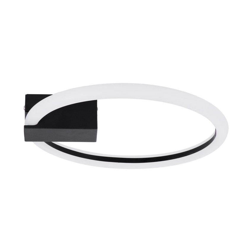 CINDERELLA  Φωτιστικό Οροφής Δαχτυλίδι-Κύκλος LED CCT 16W 1792lm 360° AC 220-240V - Εναλλαγή Φωτισμού μέσω Διακόπτη On/Off All In One Ψυχρό 6000k+Φυσικό 4500k+Θερμό 2700k Φ28cm - Μαύρο