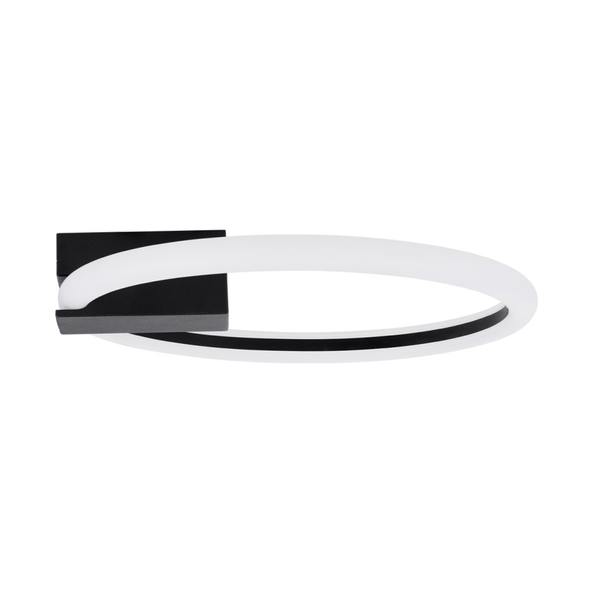CINDERELLA  Φωτιστικό Οροφής Δαχτυλίδι-Κύκλος LED CCT 16W 1792lm 360° AC 220-240V - Εναλλαγή Φωτισμού μέσω Διακόπτη On/Off All In One Ψυχρό 6000k+Φυσικό 4500k+Θερμό 2700k Φ28cm - Μαύρο